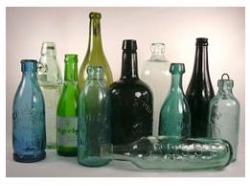 Collection of different sized glass bottles