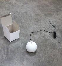 white ball on a string
