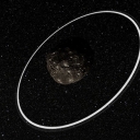 Artist rendering of ring surrounding an asteroid