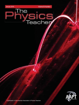 The Cover of the Jan 2015 Physics Teacher - a Laser Soap Fountain