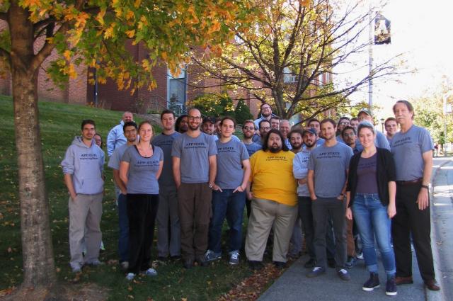 Physics graduate students group photo