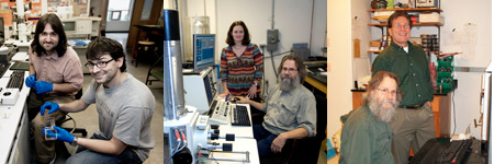 researchers in the lab