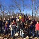 Inspired Engineer first year seminar class during service learning day